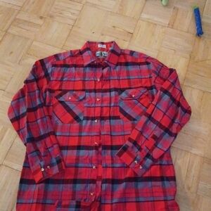 Flannel shirt men's large tall Northwest Territory